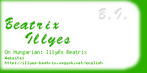 beatrix illyes business card